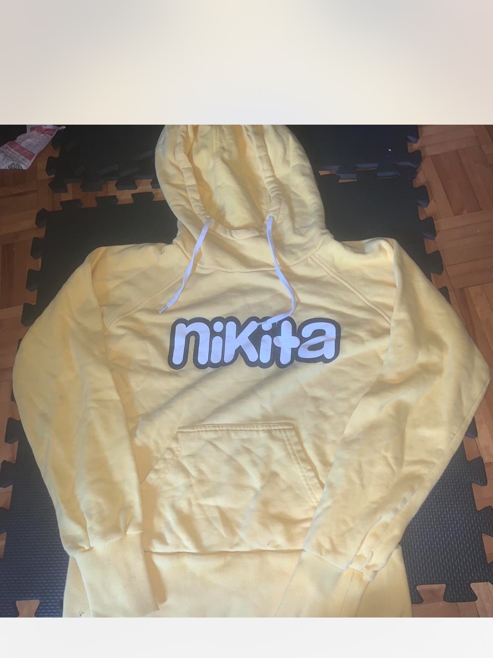 Y2K Yellow Nikita Hoodie - women's hoodie